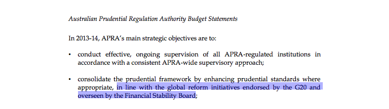 page 134, Portfolio Budget Statements, Australian Prudential Regulation Authority, Australian Government Budget 2013-14. CLICK TO ENLARGE